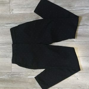 Zara Women's Dotted Black Trousers XS / 24